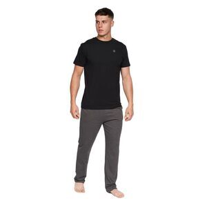 Duck and Cover Mens Radovan Pajama Set / Black
